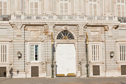 The Royal Palace in Madrid City. Spain 
