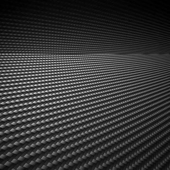 A realistic carbon fiber background with perspective.