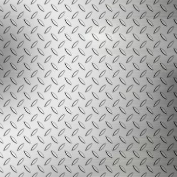 Steel diamond plate background pattern with brushed accents.