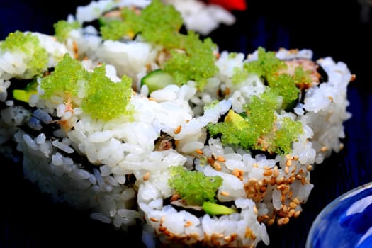healthy very popular Japanese food sushi california roll