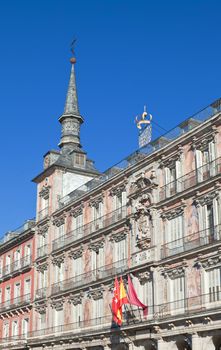 The Plaza Mayor (Main Square) in Madrid, Spain