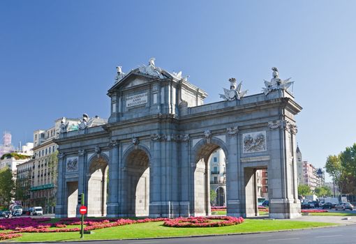 The Puerta de Alcala in Madrid, Spain