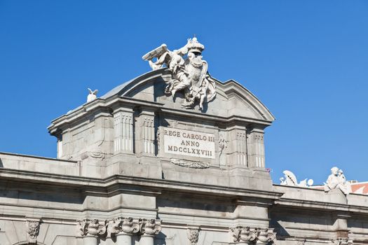 The Puerta de Alcala in Madrid, Spain