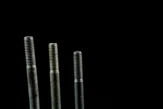 stock pictures of industrial bolts and fasteners