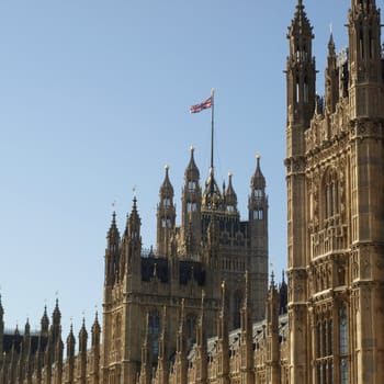 Big Ben at the Houses of Parliament, Westminster Palace, London, UK