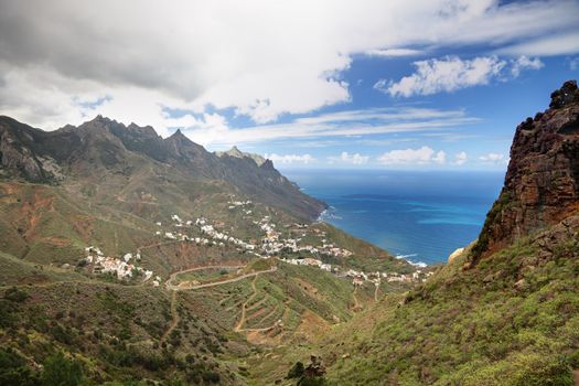 Tenerife - the scenic village of Taganana in the Anaga mountain range of Tenerife, Canary Islands