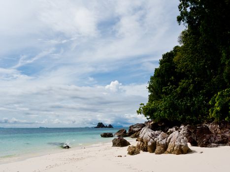 Beach on Ko Khai Nok in Phuket of Thailand