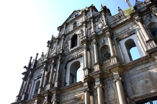 Cathedral of Saint Paul in Macao (Sao Paulo Church at day