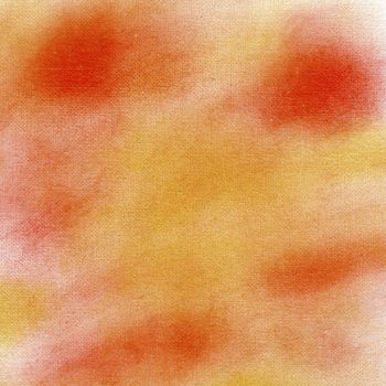 red yellow crayon pastel smudges and patches on white artist canvas, self made by photographer