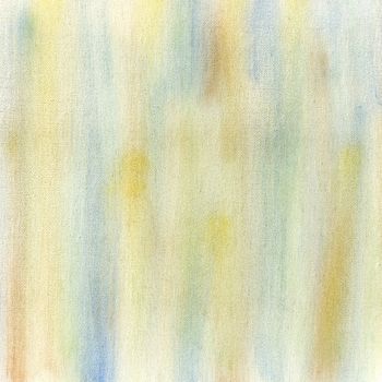 blue, yellow and green crayon pastel smudges on white artist canvas, self made by photographer