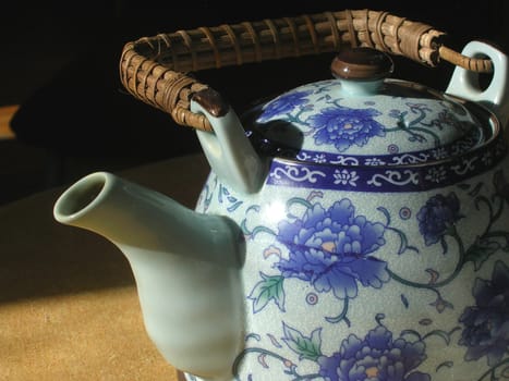 A teapot in the afternoon light