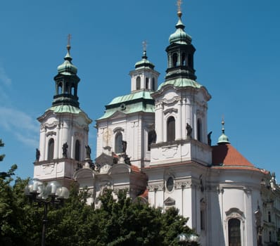 Old church in Prague in Czech Republic