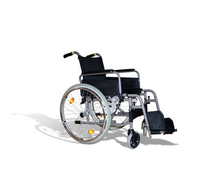 wheelchair for invalids on white