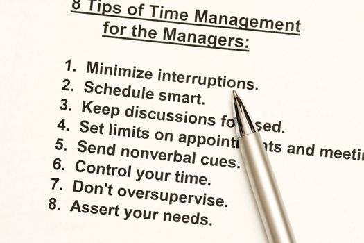 8 tips of time management for the managers