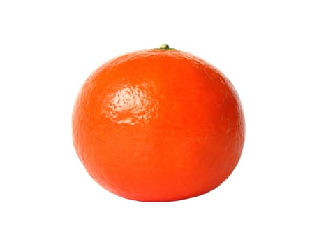 fruit citrus mandarin on the white background isolated  