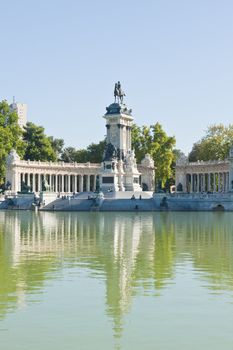 The Retiro Park in Madrid City, Spain 