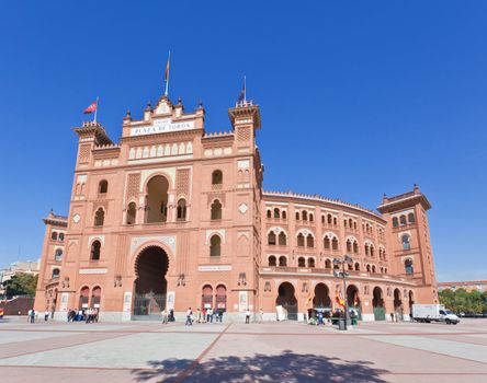 Famous bullfighting arena - Plaza de Toros in Madrid. Spain. 