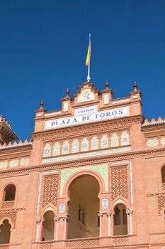 Famous bullfighting arena - Plaza de Toros in Madrid. Spain. 