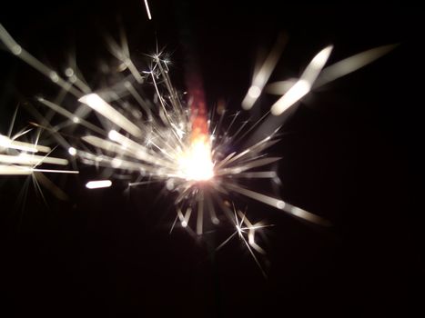 sparkler appears like an explosion