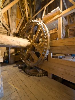 Gear-wheel of the ancient Russian windmill