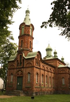 Old Russian Orthodox church in Salacgriva, Latvia