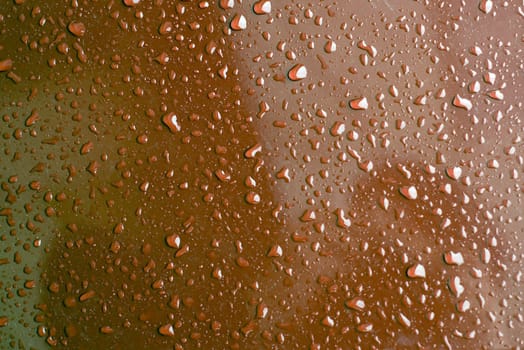 Water Drops on the red surface