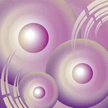 purple abstract future with circles and lines
