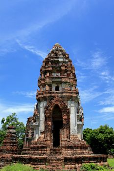 Wat Phasrirattanamahathat in Lopburi of Thailand