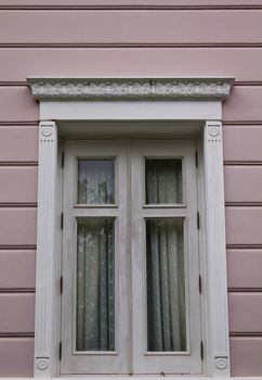 White Window on Background Violet