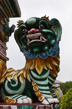 Chinese Sculpture Lion  in Bang Pa-in Palace  Ayutthaya Thailand