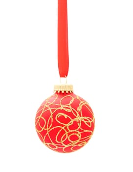 christmas ball isolated on the background