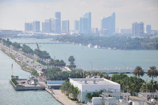 View of Miami in Florida