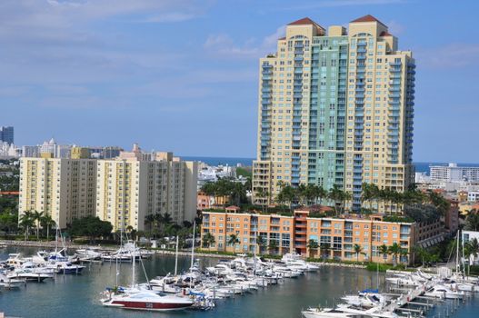 View of Miami in Florida