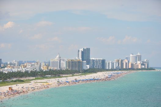 View of Miami Beach in Florida