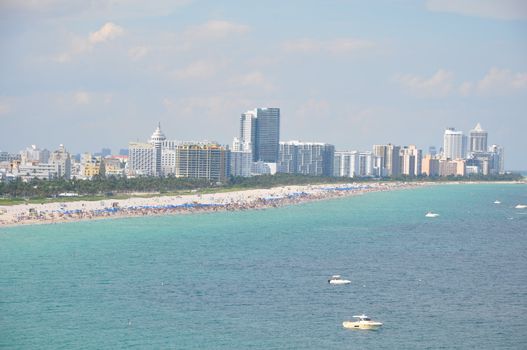 View of Miami Beach in Florida