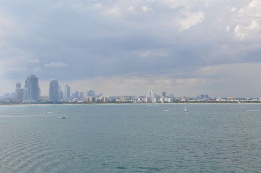 View of Miami Beach in Florida