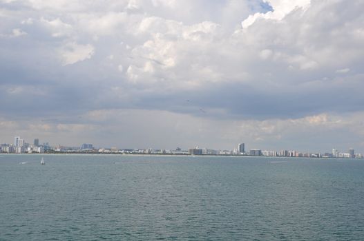 View of Miami Beach in Florida