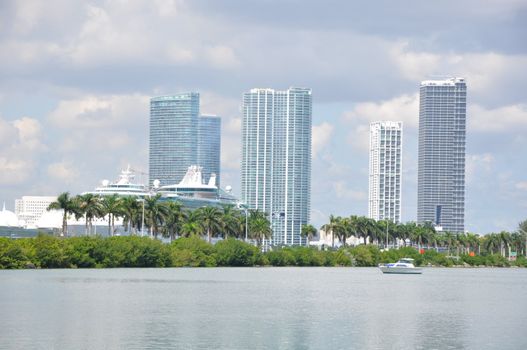 View of Miami in Florida