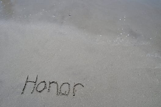 Honor in the sand