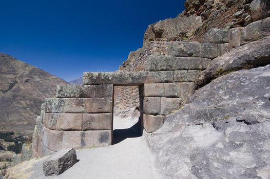 Pisac ruins - Peruvian Terraced Landscape in the Sacred Valley - Best of Peru