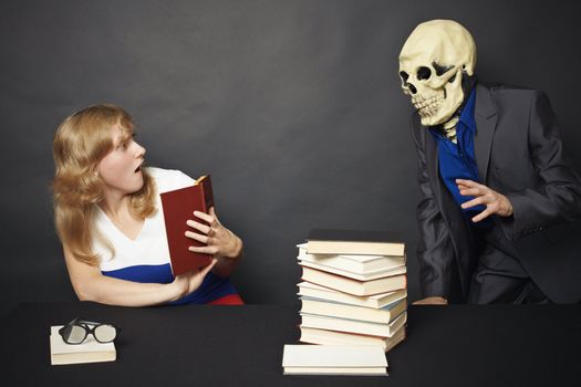 Night reading of terrible books leads to nightmares
