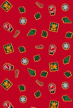 christmas gift wrap Seamless Pattern Background - Red texture