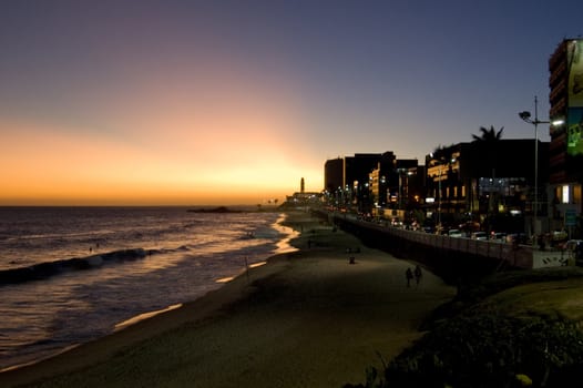 Lighthouse Salvador de Bahia ad dusk, Brazil