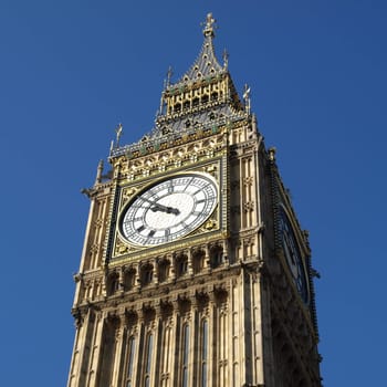 Big Ben at the Houses of Parliament, Westminster Palace, London, UK