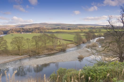 Lune Valley in the Yorkshire Dales National Park England