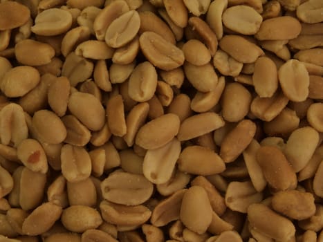 Roasted peanuts or groundnuts with no background.