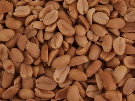 Roasted peanuts or groundnuts with no background.