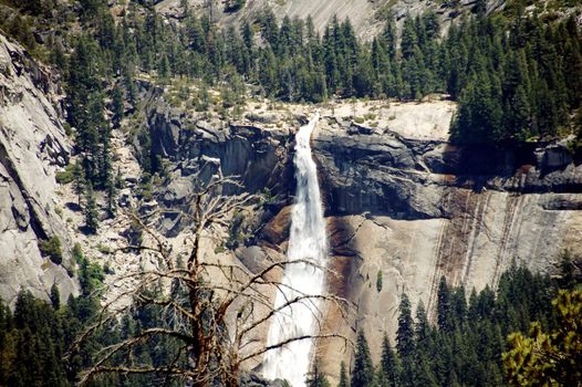 Nevada falls from Glacier Point at Yosemite National Park california america