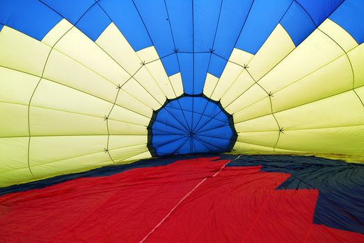 isolated shot of a colorful Hot air balloon