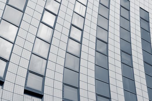 Abstract background of business office buildings exterior.